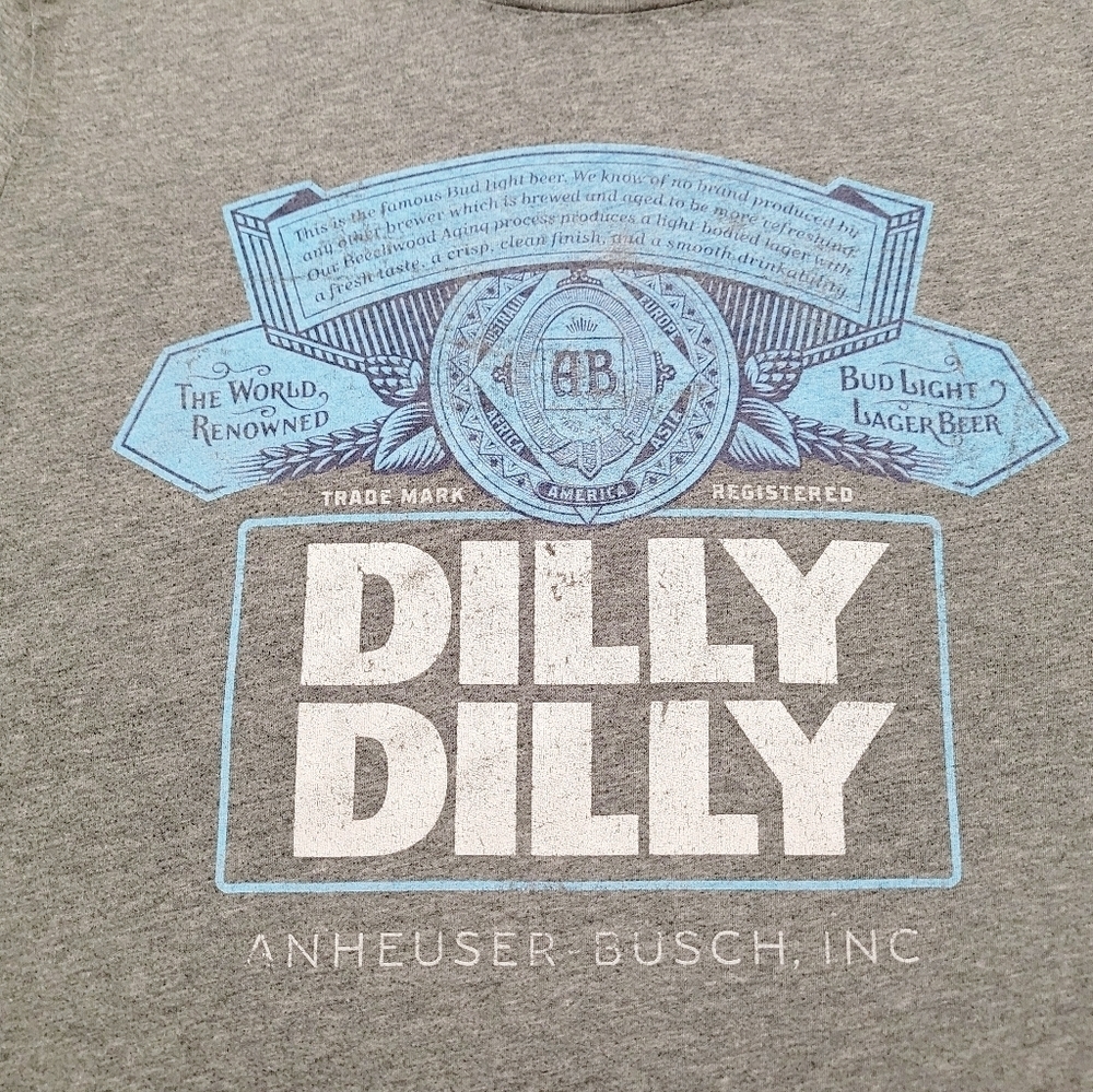 Vintage Dilly Dilly LAS VEGAS Anheuser-Busch Bud-Light T-Shirt UNISEX Size L - Picture 6 of 10
